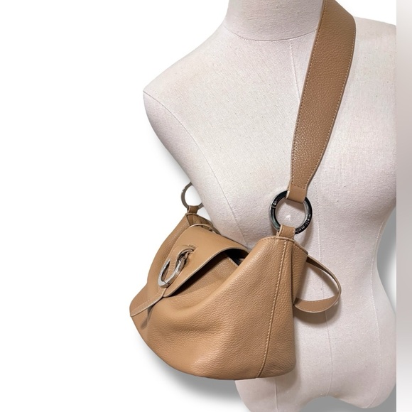 Meli Melo Rose Thela Cafe Latte Brown Leather Boho Hobo Purse Bag - Picture 4 of 16